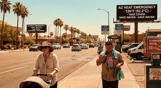 Los estados que sufrirán la ola de calor en EE.UU. este verano.