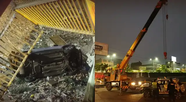 Camioneta cae al río Rímac tras fuerte choque cerca de Puente Nuevo: accidente dejó 4 heridos.