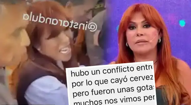 Revelan IDENTIDAD de persona que EMPAPÓ a Magaly Medina en pleno evento al que asistió con Alfredo Zambrano: "Hubo un conflicto"