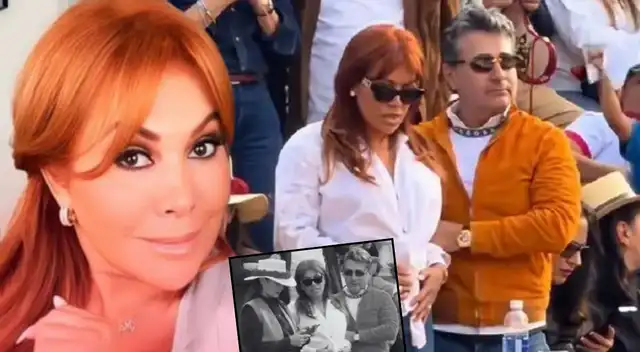 Magaly Medina es captada tambaleándose en corrida de toros en Chota.