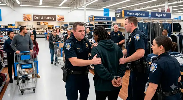 Mujer es acusada de robar a otra dentro del Walmart.