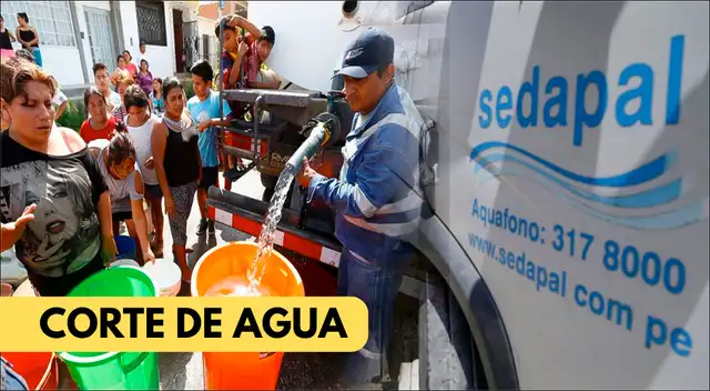Corte de agua para este lunes 06 de julio: ¿Cuáles son las zonas afectadas? Corte de agua para este lunes 06 de julio: ¿Cuáles son las zonas afectadas?
