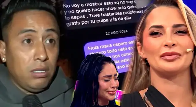 Christian Cueva expone TODOS sus CHATS con Macarena Gastaldo tras revelarse que la BUSCÓ pese a Pamela Franco: "Quiero que sepas..." Christian Cueva expone TODOS sus CHATS con Macarena Gastaldo tras revelarse que la BUSCÓ pese a Pamela Franco: "Quiero que sepas..."