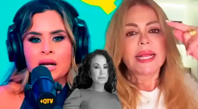 Gisela Valcárcel sale al frente para respaldar a su hija.