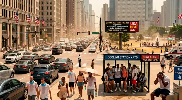 Los estados donde se registrarán temperaturas peligrosas en EE.UU.