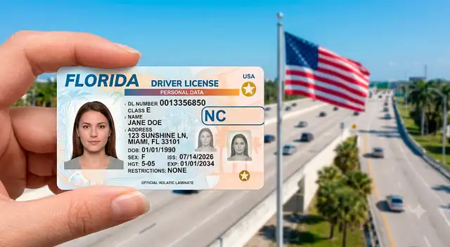 Este es el significado real del sello 'NC' en las licencias de Florida. Este es el significado real del sello 'NC' en las licencias de Florida.