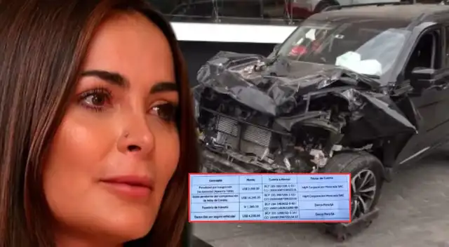 Laura Spoya sufre por fuerte deuda tras choque de camioneta prestada.