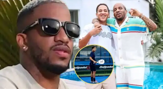 Jefferson Farfán felicita a su hijo por debutar en el pádel profesional. Jefferson Farfán felicita a su hijo por debutar en el pádel profesional.