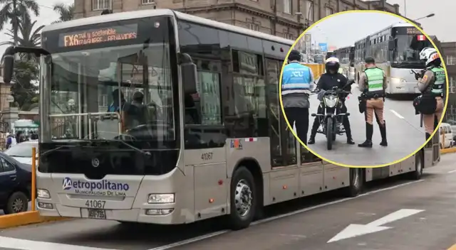 Ingresar a la vía del Metropolitano puede generar una multa de S/ 440.
