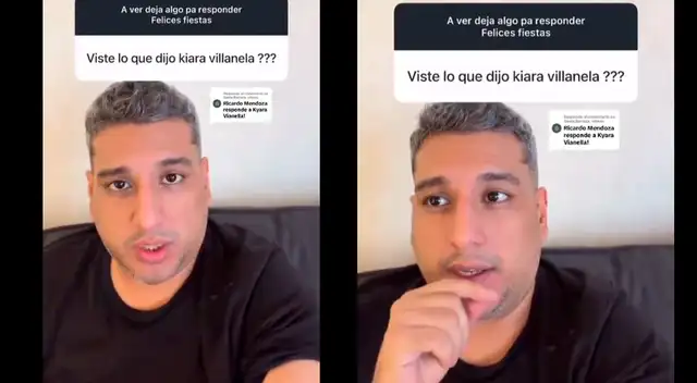 Ricardo Mendoza responde a Kyara Villanella.