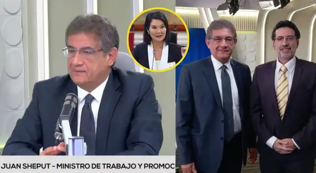 Juan Sheput, ministro de Trabajo y Jorge Zapata, presidente de Confiep.