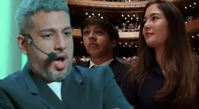 Ricardo Mendoza hace invitación al novio de Kyara Villanella en público.