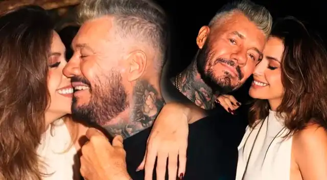 Marcelo Tinelli y Milett Figueroa se lucen enamorados.
