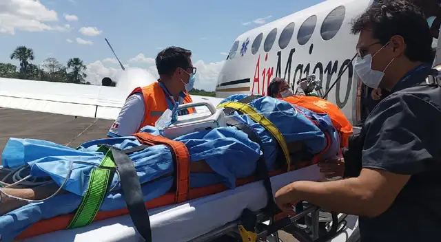 El Fondo de Aseguramiento en Salud de la PNP informó sobre el exitoso traslado aeromédico de dos policías heridos El Fondo de Aseguramiento en Salud de la PNP informó sobre el exitoso traslado aeromédico de dos policías heridos