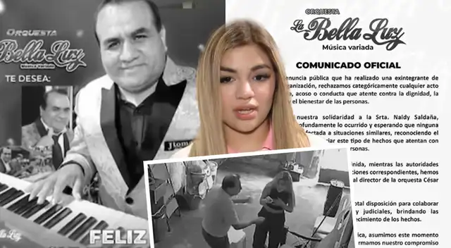 'La Bella Luz' SE PRONUNCIA sobre tocamientos indebidos de Naldy Saldaña y EXPULSA a director: "Rechazamos cualquier acto de violencia" 'La Bella Luz' SE PRONUNCIA sobre tocamientos indebidos de Naldy Saldaña y EXPULSA a director: "Rechazamos cualquier acto de violencia"