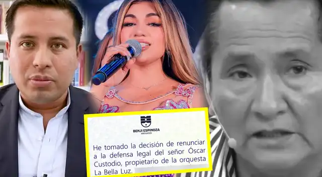 Benji Espinoza renuncia a defensa legal de Óscar Custodio