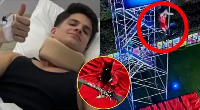 Kevin Díaz reaparece tras caída en Esto es guerra.