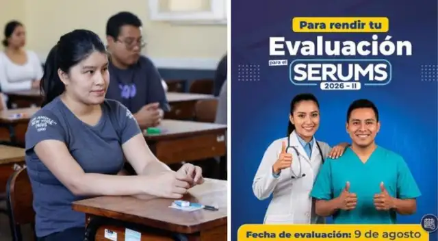 Serums 2026-II: ¿Qué debes tener en cuenta para la evaluación que se realizará este domingo 9 de agosto? Serums 2026-II: ¿Qué debes tener en cuenta para la evaluación que se realizará este domingo 9 de agosto?