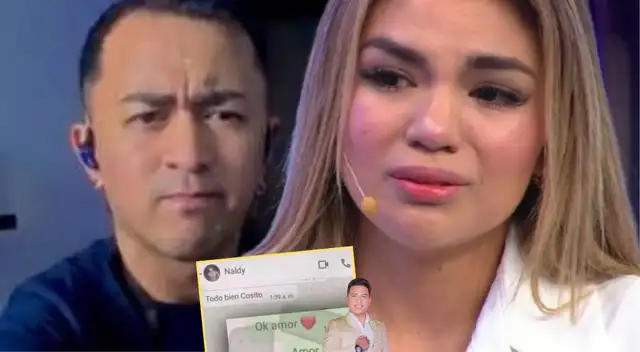 Novio de Naldy Saldaña manda dura advertencia tras difundirse chats con el animador de La Bella Luz.