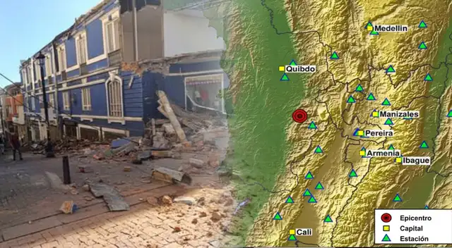 Terremoto de gran magnitud sacude a Colombia: epicentro, profundidad y zonas donde más se sintió.
