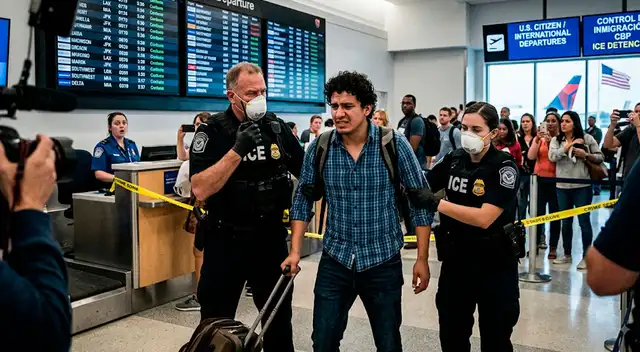 Los inmigrantes que el ICE más detiene dentro de los aeropuertos de EE.UU. Los inmigrantes que el ICE más detiene dentro de los aeropuertos de EE.UU.