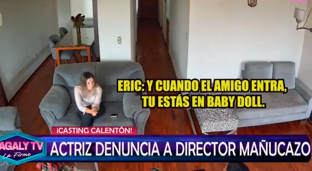 Actriz expone imágenes de sus cámaras para denunciar a director de la productora de Michelle Alexander.