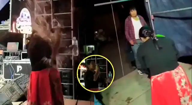 Cantante folclórica es AGREDIDA con una botella de vidrio en el ROSTRO durante concierto en Ayacucho