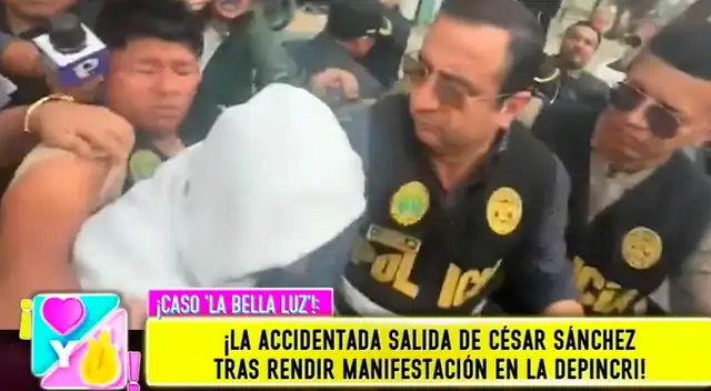 César Sánchez acudió a la Depincri para declarar.