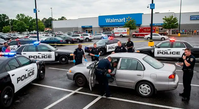 Encuentran CUERPO SIN VIDA dentro de un vehículo en el estacionamiento de un Walmart.