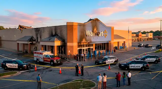 | Reportan GRAVE INCENDIO dentro de un Walmart en EE.UU. | Reportan GRAVE INCENDIO dentro de un Walmart en EE.UU.