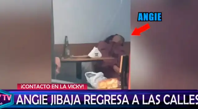 Angie Jibaja se quedó dormida junto a su pareja en un restaurante. Angie Jibaja se quedó dormida junto a su pareja en un restaurante.