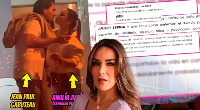Esposo de Analía Jiménez interpone DENUNCIA en su contra por relación clandestina con Jean Paul Gabuteau, expareja de Silvia Cornejo: "Con fines de divorcio"
