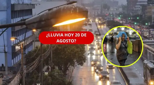 ¿Lloverá en Lima hoy, jueves 20 de agosto? Revisa el pronóstico del Senamhi, las temperaturas y las condiciones del clima en Lima Este, Oeste y Callao.