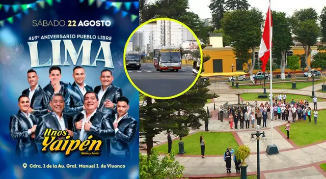 ¡Pueblo Libre está de fiesta! Distrito celebra su aniversario 469 con concierto y actividades especiales.