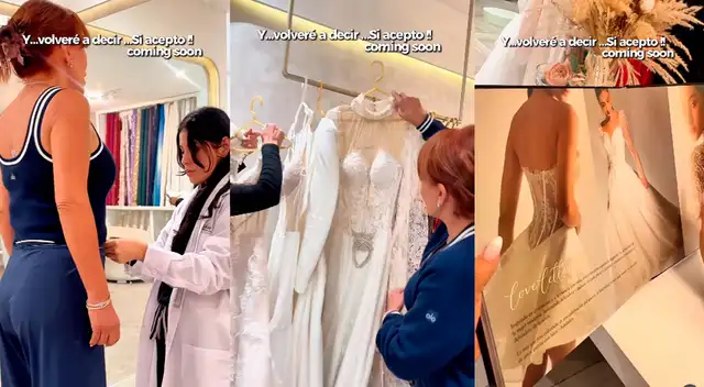 Magaly Medina ya se encuentra buscando vestido de novia.