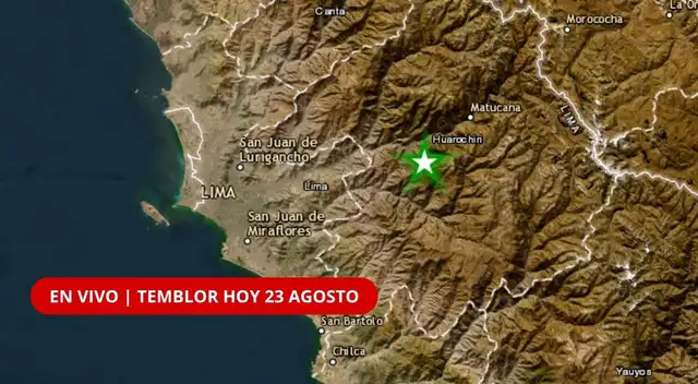 Revisa el último reporte de temblores en Perú HOY, 23 de agosto de 2026, según el Instituto Geofísico del Perú (IGP).