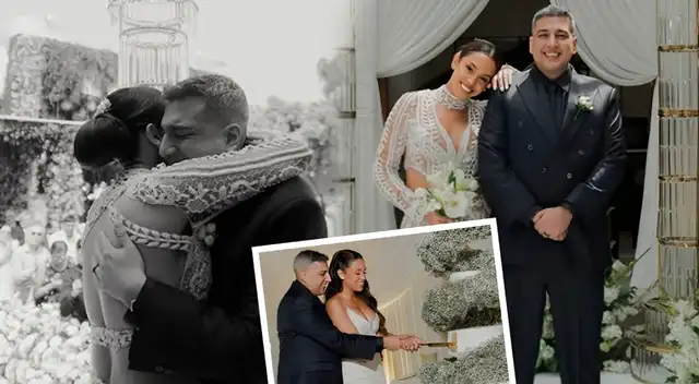 ¡SON MARIDO Y MUJER! Ricardo Mendoza y Katya Mosquera contraen matrimonio en LUJOSA boda: Revelan las primeras imágenes