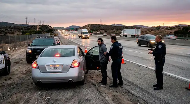 La nueva modalidad del ICE para detener a más extranjeros en las paradas de auto de EE.UU.