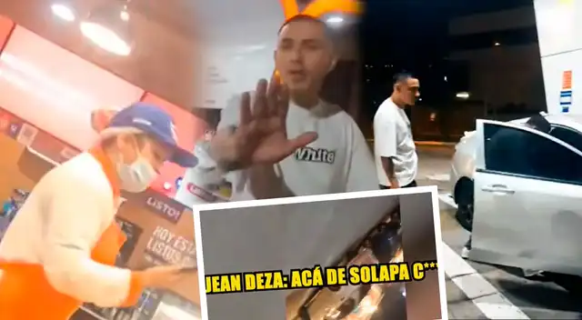 ¡ESCÁNDALO! Jean Deza AGREDE a trabajadora de grifo que acusó de ROBO a sus amigos: "Estás de solapa c... en mi país"