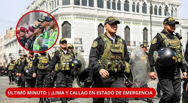 Lima y Callao entran en estado de emergencia por 60 días ante el incremento de la criminalidad.