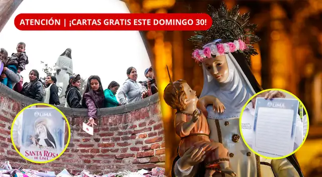 Santa Rosa de Lima 2026: MML regalará más de 2 mil cartas para el Pozo de los Deseos este domingo 30 de agosto.