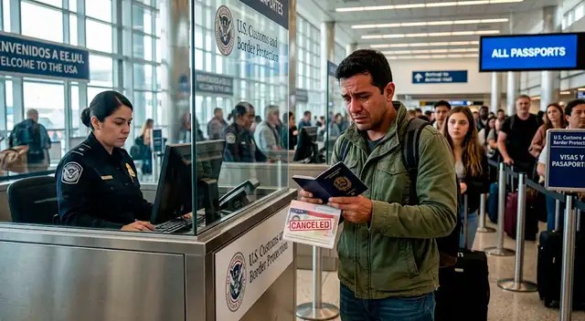 Así puedes saber si tu visa americana fue cancelada.
