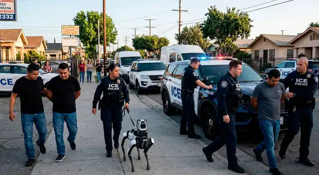 ICE quiere incorporar perros robots en los operativos migratorios. ICE quiere incorporar perros robots en los operativos migratorios.