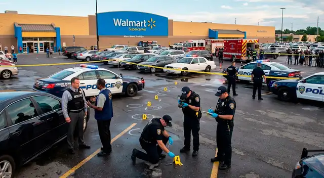 Hombre que inició un TIROTEO en el estacionamiento de un Walmart.