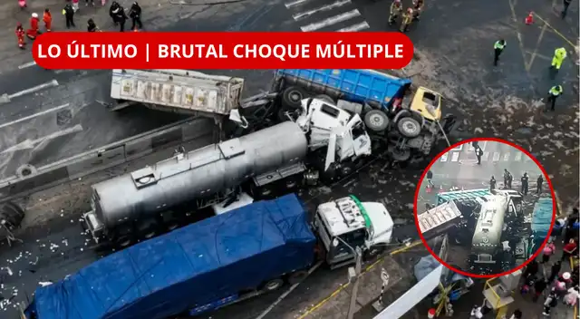 ¡BRUTAL CHOQUE! SEIS VEHÍCULOS INVOLUCRADOS Y UN FALLECIDO.