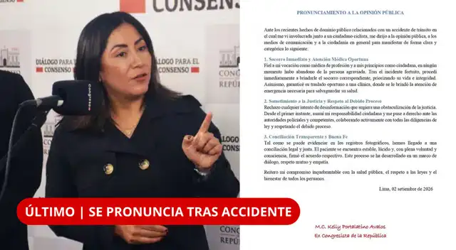 ¡ESTO PUBLICÓ KELLY PORTALATINO! Excongresista revela que llegó a una conciliación con el ciclista que atropelló. ¡ESTO PUBLICÓ KELLY PORTALATINO! Excongresista revela que llegó a una conciliación con el ciclista que atropelló.