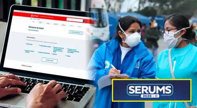 Minsa publica lista de postulantes aptos y observados del Serums 2026-II.