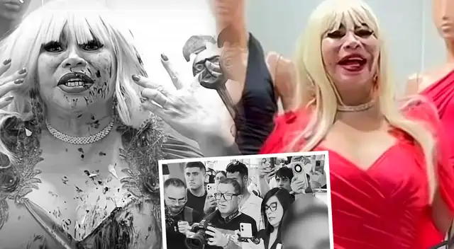 ¡ESCÁNDALO! EMBARRAN lujoso vestido de diseñador de Susy Díaz en plena conferencia de prensa y ella tiene IMPENSADA reacción