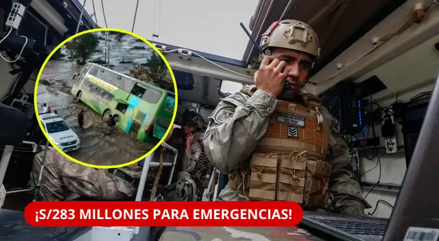 Gobierno destina más de S/ 283 millones para fortalecer respuesta de las FF. AA. frente a emergencias y El Niño.