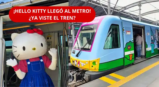 Hello Kitty en el Metro de Lima: cómo encontrar el tren temático y cuándo se venderán las tarjetas coleccionables.